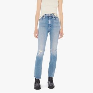 Mother High Waisted Rider Skimp Dreamer Light/Pastel Blue / 28